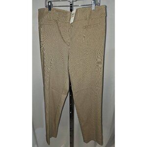 Van Heusen Women's Straight Fit Super Stretch Pant - Brown/plaid - Size 12 - NWT